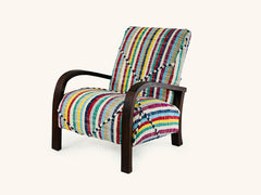 Colorful Handmade Walnut Armchair - Luna chair