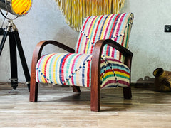 Rocking Chair, Handmade Armchair, Vintage Chairs, Turkish Armchair, Wooden Chairs, Indoor Chairs, Moroccan chairs, accent chair, lounge chair, dining chairs, kilim chair, mid century chairs, rug chairs